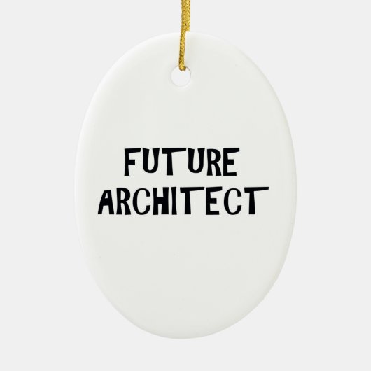 Zukünftige Architekten-Verzierung Keramik Ornament (Vorne)