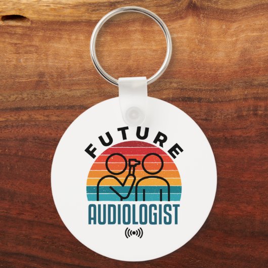 Zukünftige Audiologin Schlüsselanhänger (Vorderseite)