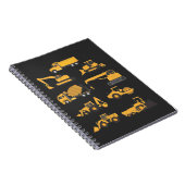 Zukünftige Baggerfahrzeuge Notizblock (Rechte Seite)