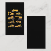 Zukünftige Baubagger Visitenkarte (Vorne/Hinten)