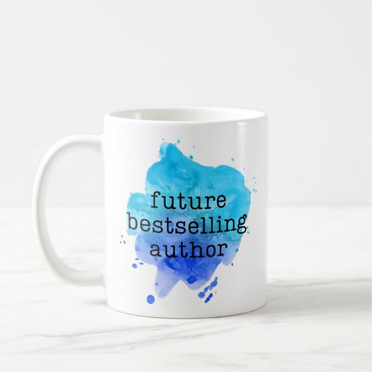 Zukünftige Bestelling Autor Aquarellfarben-Tasse Kaffeetasse (Links)