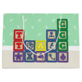 Zukünftige Biologe's Blocks Gift Bag Große Geschenktüte (Vorderseite)