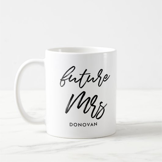 zukünftige Braut Mrs Kaffeetasse (Links)