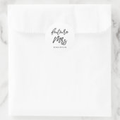 zukünftige Braut Mrs Runder Aufkleber (Tasche)