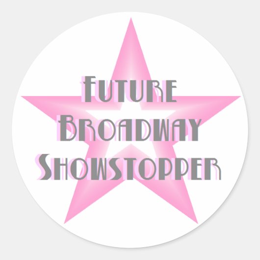 Zukünftige Broadwayshowstopper-(rosa) Aufkleber (Vorderseite)