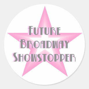 Zukünftige Broadwayshowstopper-(rosa) Aufkleber