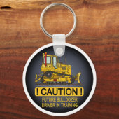 Zukünftige Bulldozer Dozer-Treiberkette Schlüsselanhänger (Vorderseite)