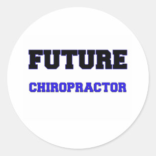 Zukünftige Chiropraktikerin Runder Aufkleber