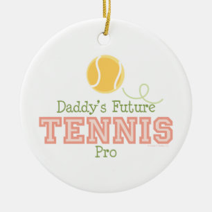 Zukünftige das Tennis-Proverzierung des Vatis Keramik Ornament