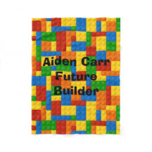 Zukünftige Erbauer-Blöcke - Fleece-Baby-Decke