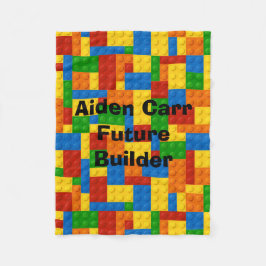 Zukünftige Erbauer-Blöcke - Fleece-Baby-Decke Fleecedecke