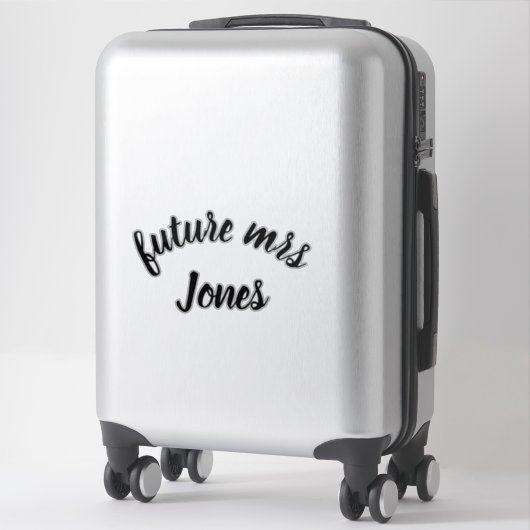 Zukünftige Frau Aufkleber (Koffer)