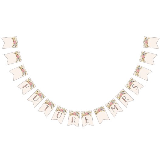 Zukünftige Frau Bannerfahnen süße Blüten Wimpelkette (Alle)