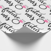 Zukünftige Frau Bide to Be Wedding, Brautparty Gif Geschenkpapier (Ecke)