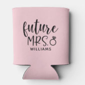 Zukünftige Frau Brautparty Dosenkühler (Rückseite)