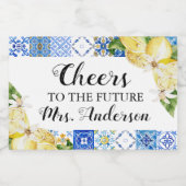 Zukünftige Frau Brautparty Sparkling Weinsiegel Schaumweinetikett (Einzelnes Label)