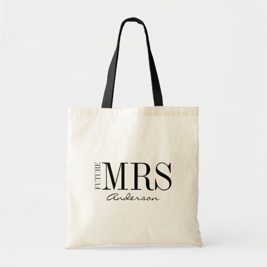 Zukünftige Frau Bride Brautparty Tote Bag Tragetasche (Vorne)