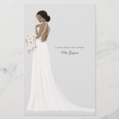 Zukünftige Frau Bride danke Ihnen Stationery Briefpapier (Vorderseite)