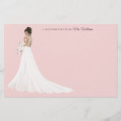 Zukünftige Frau Bride danke Ihnen Stationery Briefpapier (Vorderseite)