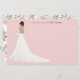 Zukünftige Frau Bride danke Ihnen Stationery Briefpapier