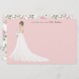 Zukünftige Frau Bride danke Ihnen Stationery Briefpapier