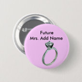 Zukünftige Frau Buttons Favors (Vorne & Hinten)