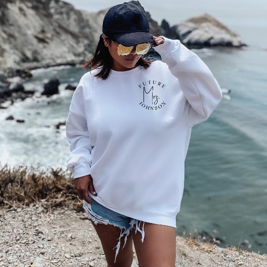 Zukünftige Frau Custom Bride ein Geschenk maßgesch Sweatshirt