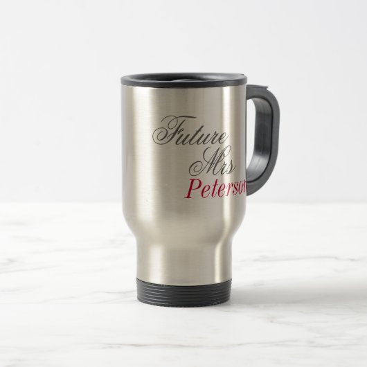 Zukünftige Frau Custom Mug Reisebecher (VorderseiteRechts)