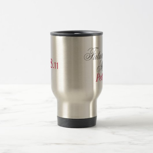 Zukünftige Frau Custom Mug Reisebecher (Mittel)