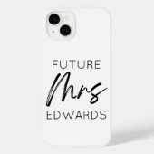 Zukünftige Frau Custom Nachname Bride zu Fiancé Case-Mate iPhone Hülle (Rückseite)