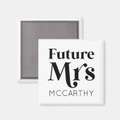Zukünftige Frau Custom Nachname Bride zu Fiancé Magnet (Vorderseite/Rückseite)