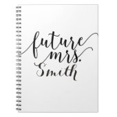 Zukünftige Frau Custom Wedding Planning Notebook Notizblock (Vorderseite)