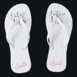 Zukünftige Frau Customizable Badesandalen<br><div class="desc">Große Geschenkidee,  damit die Braut ist.</div>