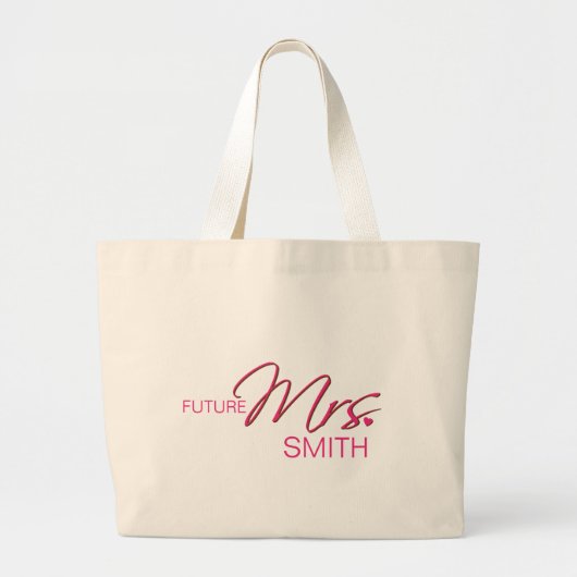 Zukünftige Frau Customizable Bag Jumbo Stoffbeutel (Vorne)