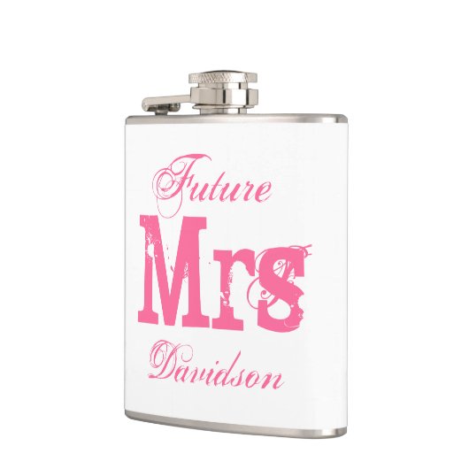 Zukünftige Frau Hochzeit Getränk Flasche für Braut Flachmann (Links)