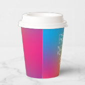 Zukünftige Frau Holographic Brautparty Pappbecher (Rechts)