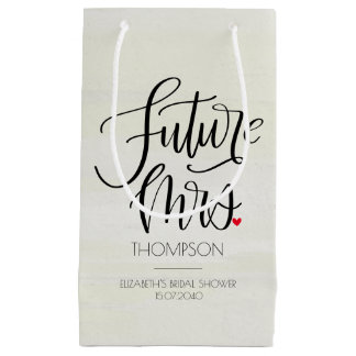 Zukünftige Frau Modern Calligraphy Brautparty Kleine Geschenktüte