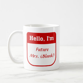 Zukünftige Frau Mug - personalisiert Kaffeetasse
