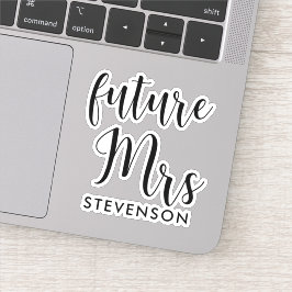Zukünftige Frau personalisiert Aufkleber