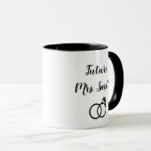 Zukünftige Frau Personalized Mug (farbiger Griff) Tasse (VorderseiteRechts)