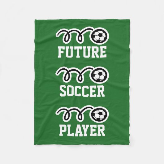 Zukünftige Fußballspieler-Fleecedecke für Kinder Fleecedecke (Vorderseite)