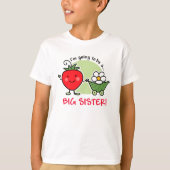 Zukünftige große Schwester-Erdbeere T-Shirt (Vorderseite)