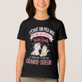 Zukünftige große Schwester Unsinn Geschenkidee Ank Tri-Blend Shirt (Vorderseite)