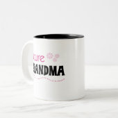Zukünftige Großmutter Zweifarbige Tasse (Vorderseite Links)