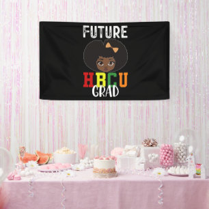 Zukünftige HBCU-Absolventin Abschluss Schwarze Hoc Banner