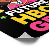 Zukünftige Hbcu-Absolventin Schwarzes Mädchen Kind Poster (Ecke)