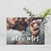 Zukünftige Herr u. die Frau Engagement Save the Einladung (Stehend Vorderseite)