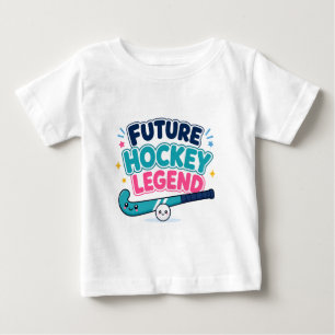 Zukünftige Hockey-Legende Süßes Feldhockey-Design Baby T-shirt