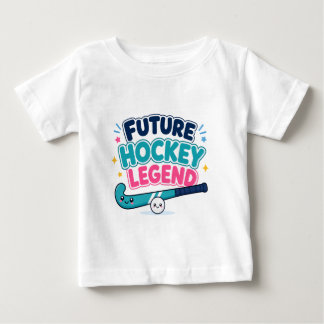 Zukünftige Hockey-Legende Süßes Feldhockey-Design Baby T-shirt