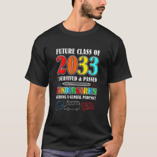 Zukünftige Klasse von 2033 überlebte ich lustig, k T-Shirt